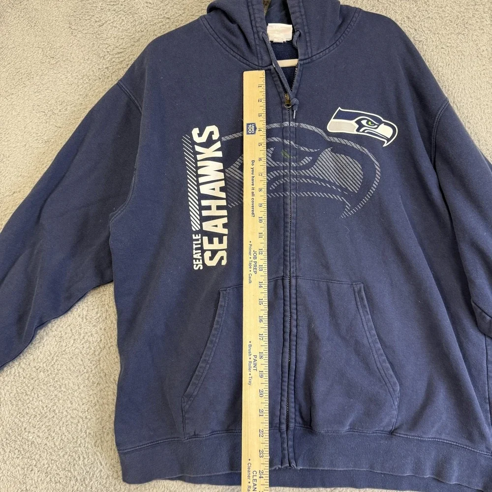 Seattle Seahawks Sweatshirt Mens Large Blue NFL Football NFL Team Apparel Hoodie